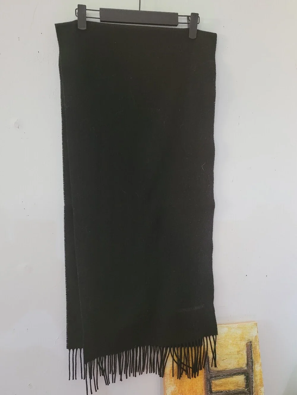 Giorgio Armani Black Wool Scarf